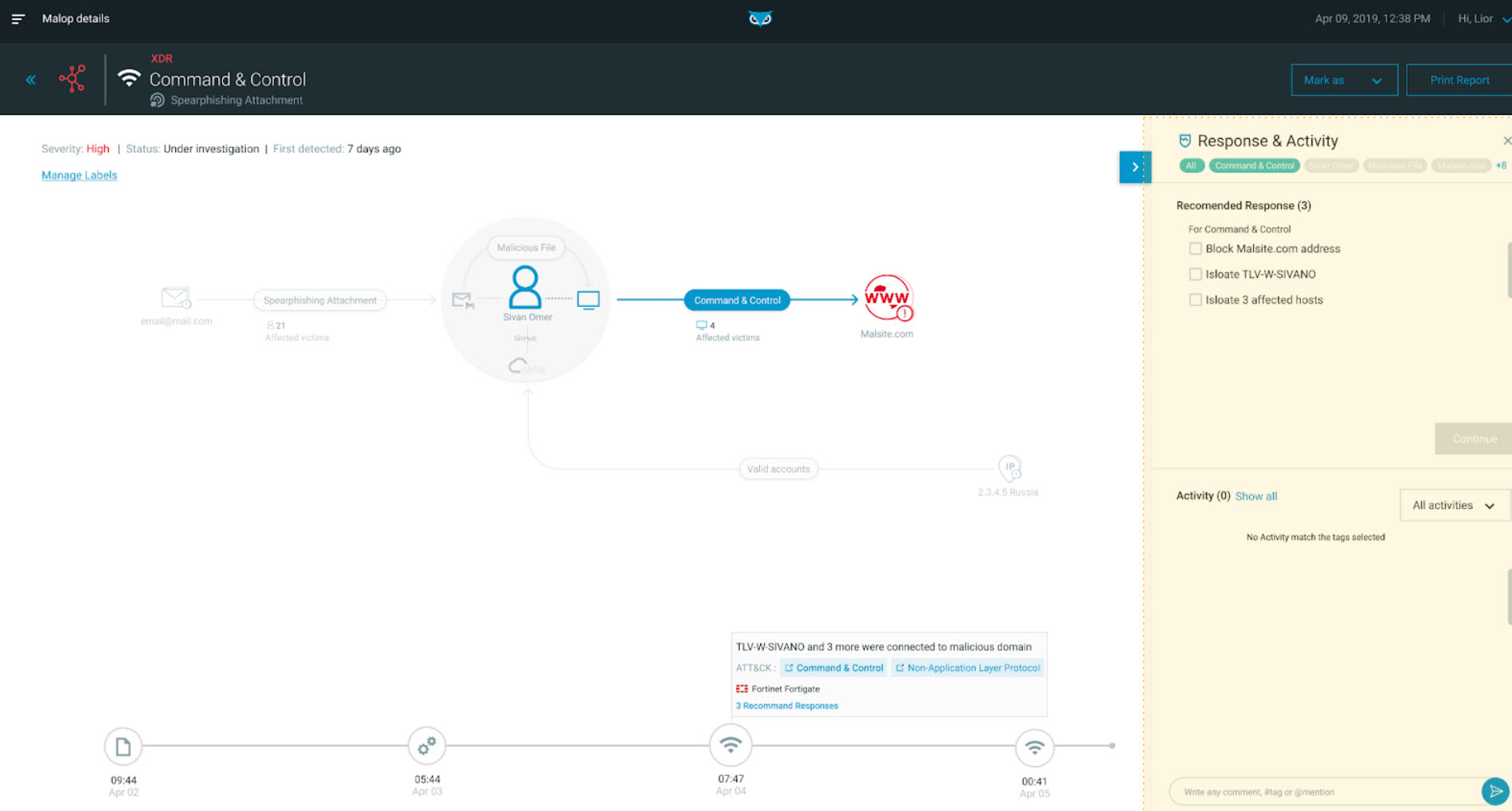 XDR network response