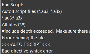 embedded AutoIt script