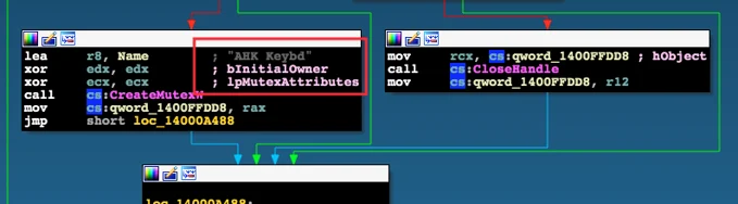 xref example from svhost.exe