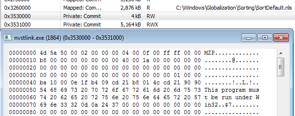 three memory regions 