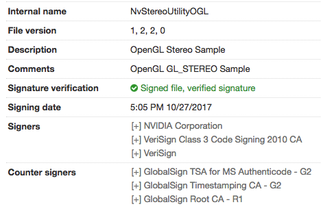  authentic signed NVIDIA binary
