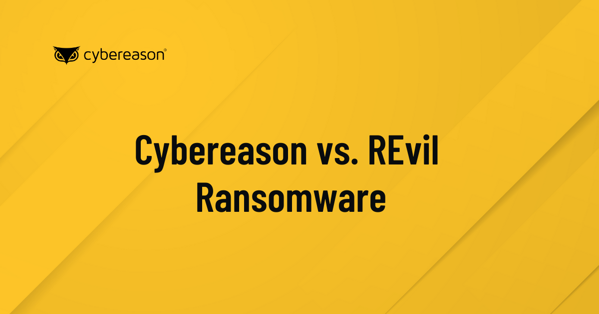Cybereason vs. REvil Ransomware