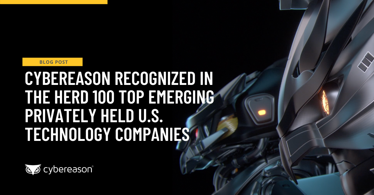 Cybereason Recognized in The Herd 100 Top Emerging Privately Held U.S. Technology Companies