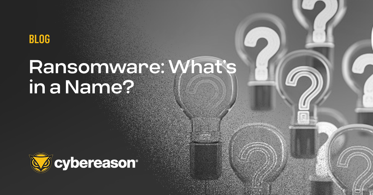 Ransomware: What’s in a Name?