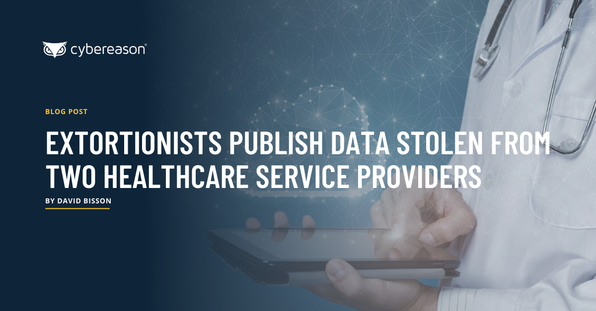 Extortionists Publish Data Stolen from Two Healthcare Service Providers
