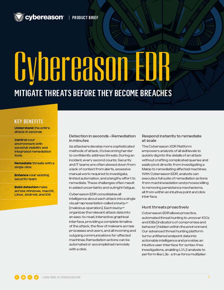 Endpoint Detection & Response Datasheet