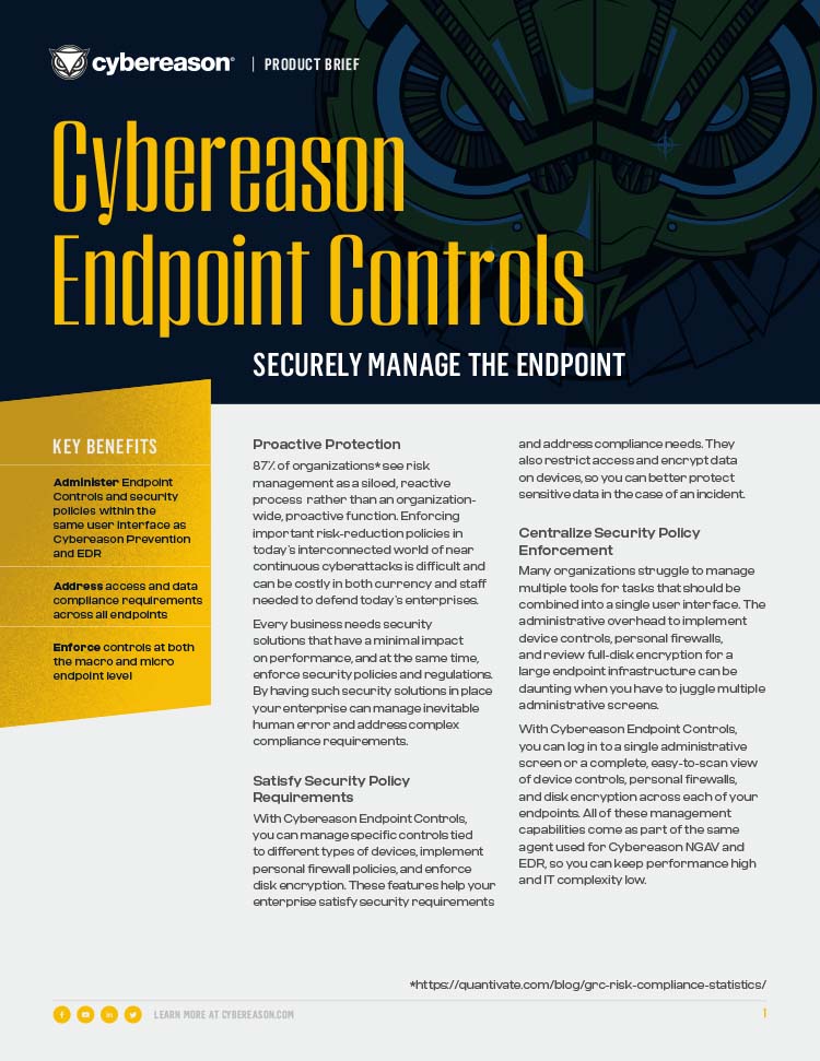 Endpoint Controls Datasheet