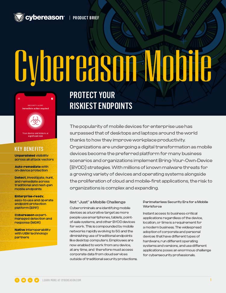 Cybereason Mobile Datasheet