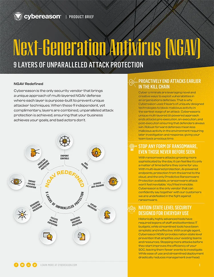 Next-Generation Antivirus Datasheet