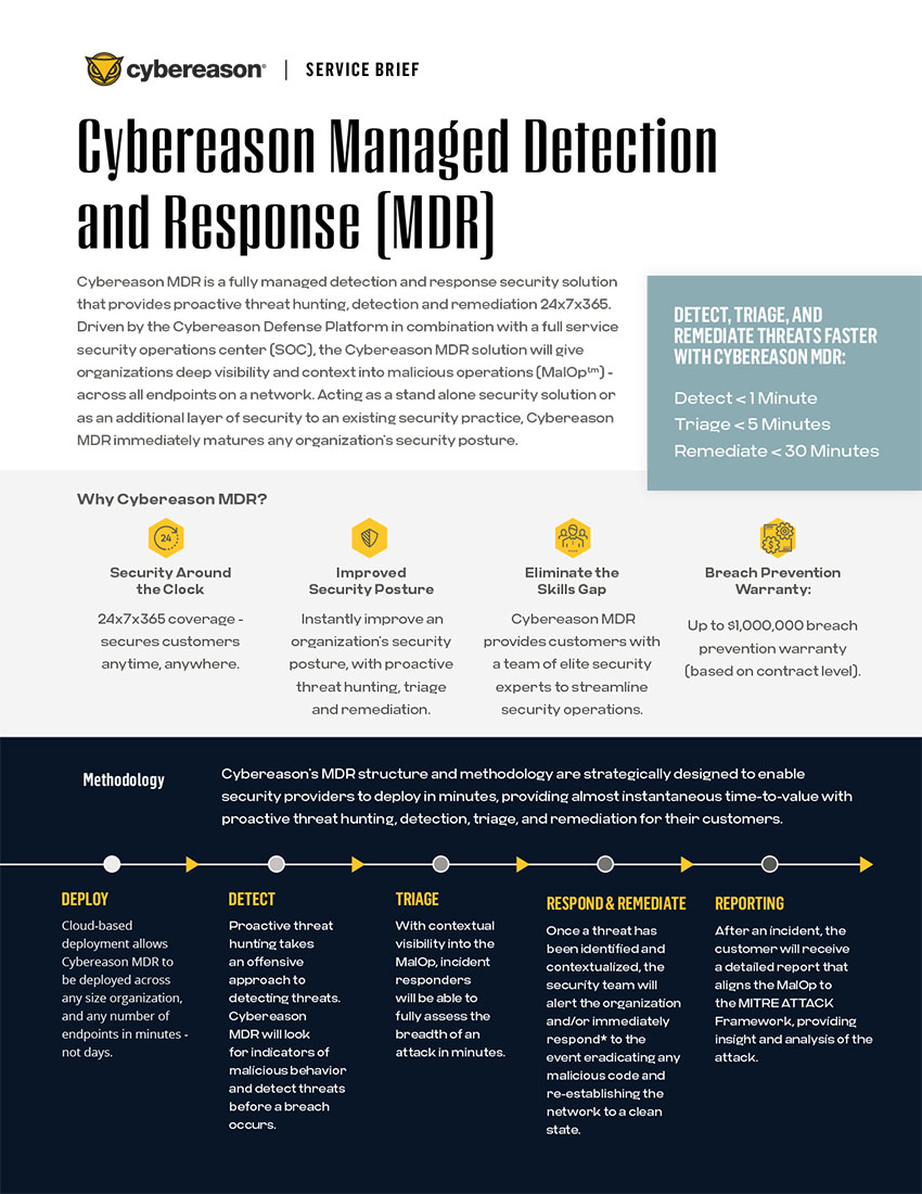 Managed Detection & Response Datasheet